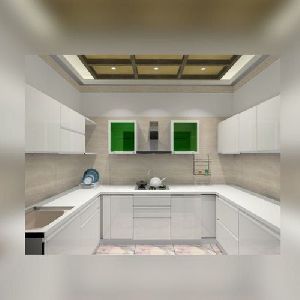 u shaped modular kitchen