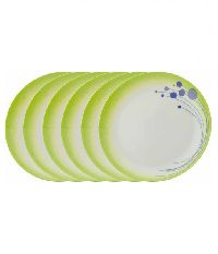 Melamine Green Blue Dinnerware Set