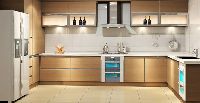 u shaped modular kitchen