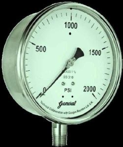 Solid Front- Bourdon Sensing Pressure Gauges