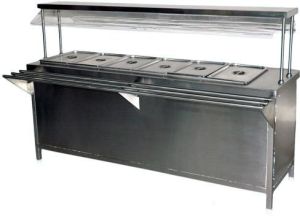 Stainless Steel Bain Marie Fast Food Counter