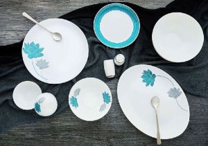 Cello Pristine Aqua Dinner Set