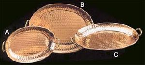 copper oval trays