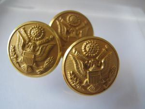 military metal buttons