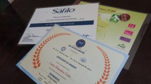 printed certificate