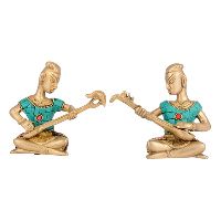 Musician Boys Pair Statue