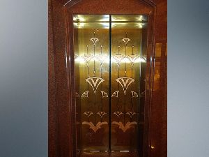 Gold Finish Auto Door