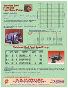 S.S. MONOBLOCK CENTRIFUGAL LEAF LET