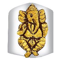 Ganesha Dual Toned Ring