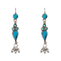Turquoise Blue Glass Danglers