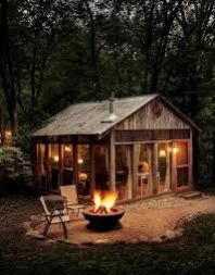 wooden cabins