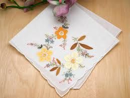 Embroidered handkerchiefs