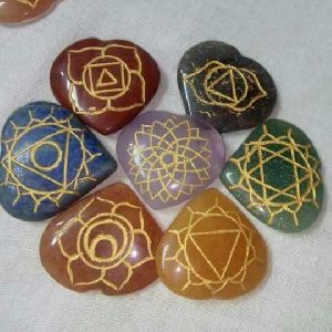 Heart Shaped Seven Chakra Stones