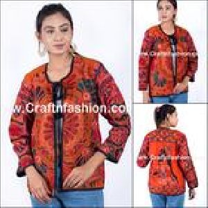 Designer Cotton Kutch Mirror Work Jacket