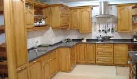 solid wood modular kitchen