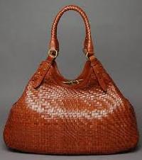 woven leather handbags