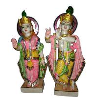 Stone Radha Krishna Statue