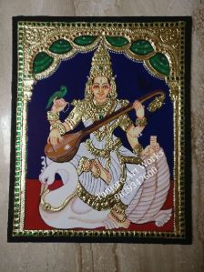 Saraswati Maa Tanjore Paintings