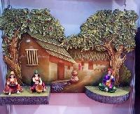 Rajasthani Village Scene Mural