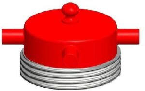 Aluminium Male Round Threaded Fire Hydrant Blank Caps