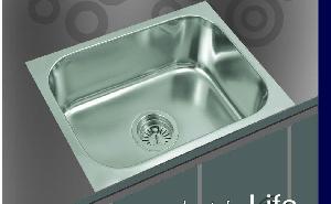 Square Shaped Stainless Steel Single Bowl Kitchen Sink