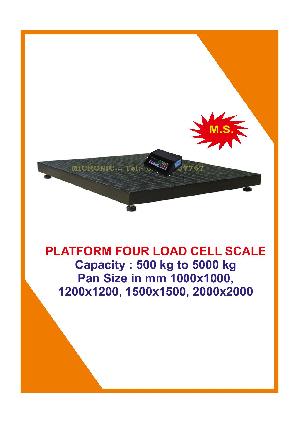 Four Load Cell Platform Weighing Scale