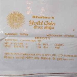 Gold Coin Cotton Dhoti