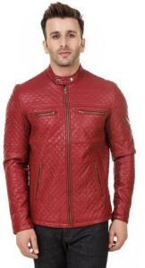 Leather Jacket - Cherry