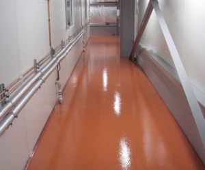 Water based epoxy coating