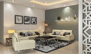 3D Living Room Interior Designing