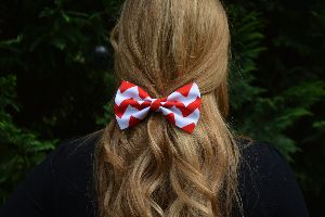 Rubber Band Hair Bow