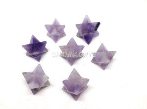 Amethyst Merkaba Stars