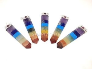 Flat bonded chakra pendant