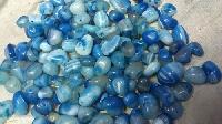 Dyed Blue Onyx Tumbled Stones