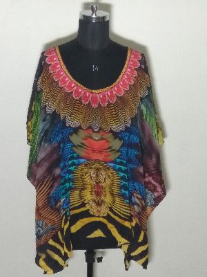 Stylish Digital Printed Short Kaftan