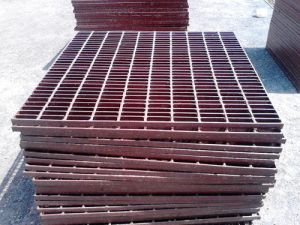 Grating with Red Oxide Primer