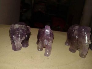 Gemstone Elephant Statue