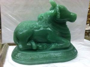 Gemstone Nandi Statue