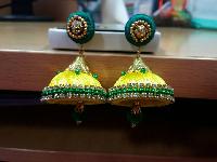 Silk thread jhumkas