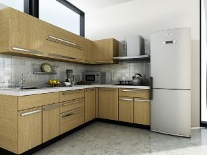 L Shape Modular Kitchen