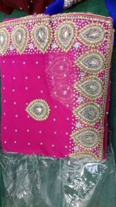 Ladies Pink Saree