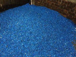 Hdpe blue drum girending chip