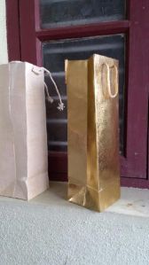 posh wine bottle Paper bags