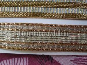 Glitter Golden Saree Laces