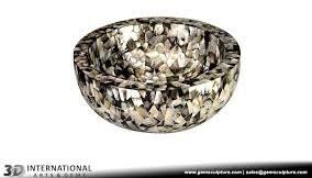 Semi precious washbasins