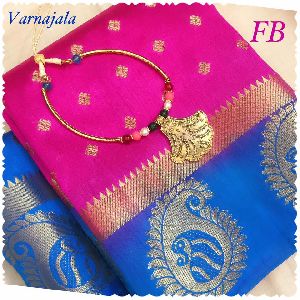 varnajala raw silk sarees