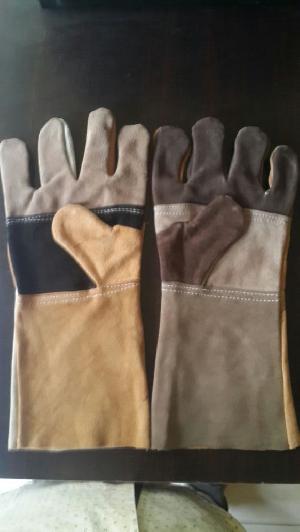 Multi Color Leather Hand Gloves