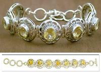 Silver Citrine Bracelet