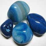 Blue Onyx Polished Pebble Stone
