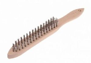 Wooden Metal Wire Brush With Handle